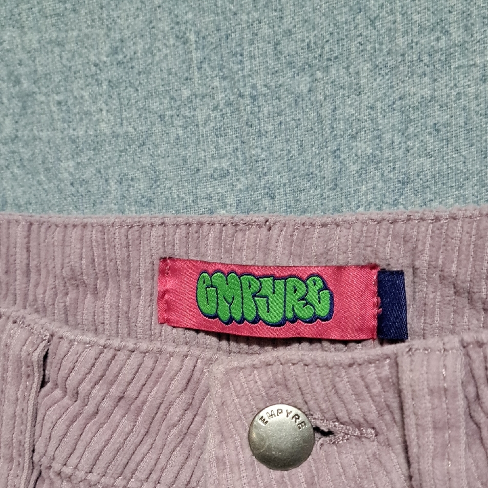 240 - 🧸 Empyre dusty Pink Corduroy Pants | Y2K Indie Cool | Size 2 - Picture 3 of 7